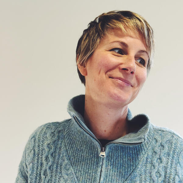 Photo of Aimee looking right