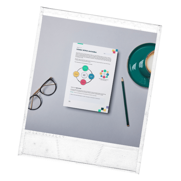 Image of leader within coaching workbook